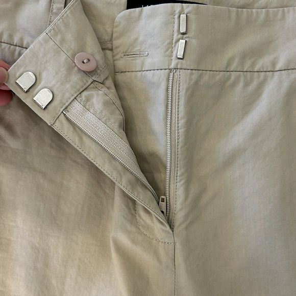 LAFAYETTE 148 Womens 8 Tan Beige‎ Wide Leg Trouser Career Cropped Pants - Picture 5 of 5